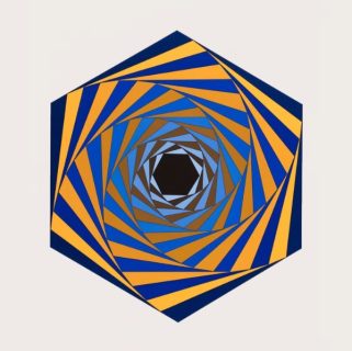 Victor Vasarely, DARDA , 1980-1981 Sérigraphie sur papier, 90 x 76 cm